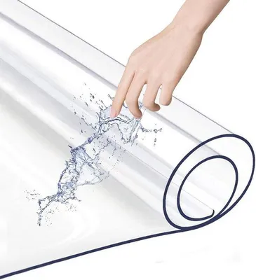 Produktbild von Famanu Schreibtischunterlage rutschfest PVC transparent - Schutz vor Kratzern