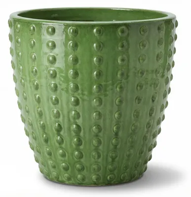 Zdjęcie produktu dla Doniczka ceramiczna Provencelia ATTILA Jabłkowa zieleń, Ø23 cm x H22 cm, mrozoodporna