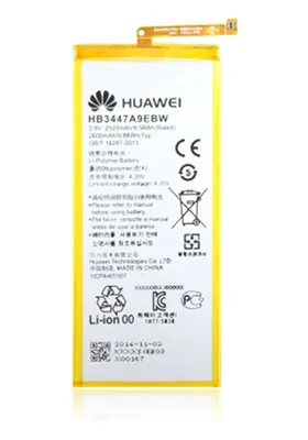 Produktbild von Original Huawei Hb3447A9Ebw Ascend P8 Akku Batterie Accu Battery 2600Mah Neu