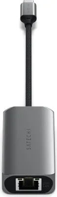 A Satechi 4-in-1 USB-C Hub with Ethernet is shown against a white background.