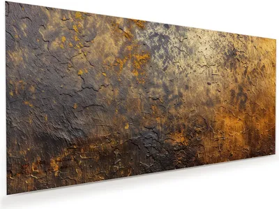 Produktbild von Glasbild 80x40cm in XXL für Wohnzimmer, Schlafzimmer Motiv Golden Texture