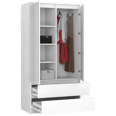 Produktbild von Kleiderschrank mit 3 Türen | Schlafzimmerschrank | mit Spiegel und Soft-Close