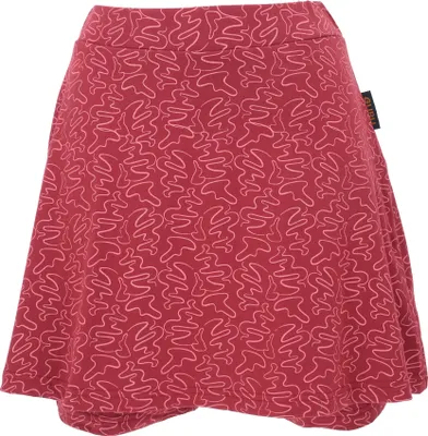 Produktbild von Minirock, Skort aus Biobaumwolle, Minirock mit Shorts, Yogarock - Rot, Damen, Baumwolle(Bio),Elasthan, Größe: S