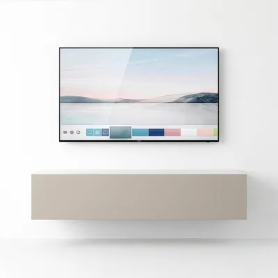 Produktbild von InnoFurn TV-Lowboard Vela, hängend, Weiß matt/Cashmere, 139 x 31 x 27 cm