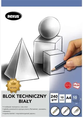 Produktbild von Technischer Block A4/10K weiß Premium