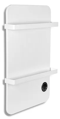Produktbild von Eikuavons Infrarotheizung 600W WLAN-Heizpaneel mit 2 Handtuchhaltern, Timer, Thermostat und Fernbedienung, Weiß