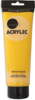 Obrázok produktu pre Daler Rowney Simply Akrylová farba Medium Yellow 250 ml 1 ks
