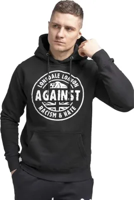 Immagine prodotto di Felpa con cappuccio da uomo slim fit LINFORD Nero XL Lonsdale