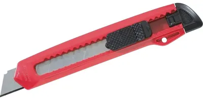 Produktbild von Ecobra Cutter, 18 mm Klinge, Scheiberaster, Rechtshänder, Kunststoffgehäuse, rot