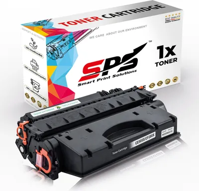 A toner cartridge and its packaging are displayed against a white background.
