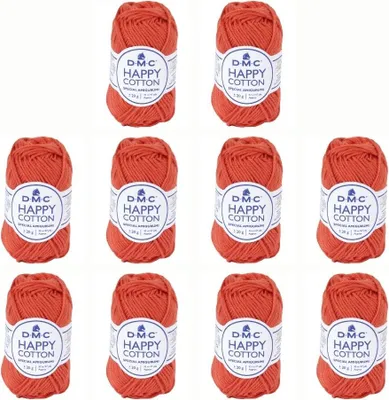 Produktbild von 10x DMC Happy Baumwolle – weiches Garn aus 100 % Baumwolle, 392 (Farbe 790)