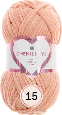 Produktbild von Creative Chenillove Rico Chenille (100g/110m) 15 lachs
