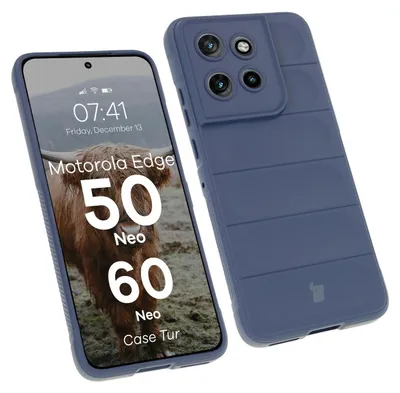 Produktbild von Robuste Handyhülle für Motorola Edge 50 Neo / 60 Neo, Bizon Case Tur, Dunkelblau