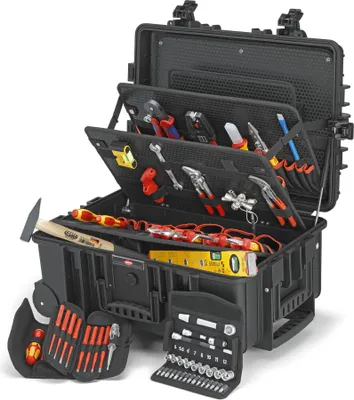 Produktbild von Werkzeugkoffer Robust45 Elektro 63-tlg.Koffer a.schlagfestem PP f.Elektriker