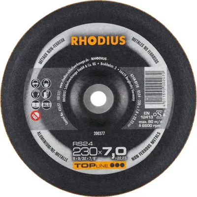 Obrázek produktu pro RHODIUS Brusný kotouč RS24 230 x 7,0 x 22,23 TOPline