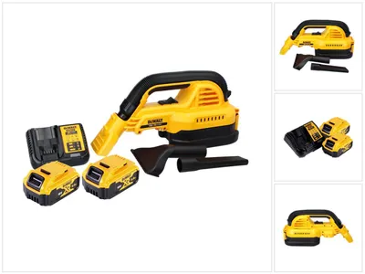 Zdjęcie produktu dla Odkurzacz ręczny akumulatorowy DeWalt DCV 517 P2 18 V 1,9 l + 2x akumulator 5,0 Ah + ładowarka