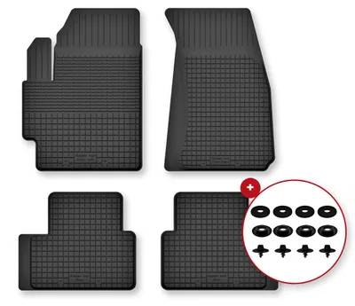 Immagine prodotto di Tappetini gomma vasca per Seat Mii 2011- Set 4 pezzi con clip