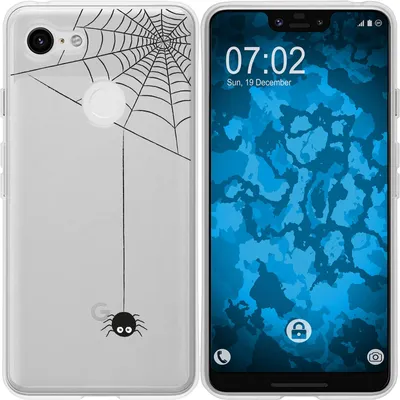 Produktbild von PhoneNatic Case kompatibel mit Google Pixel 3 XL Silikon-Hülle Herbst Spinne/Spider M3