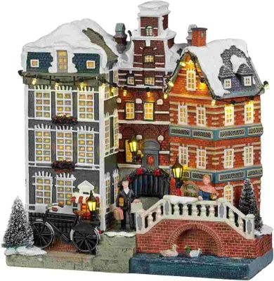Produktbild von Luville Weihnachtsdorf Street Amsterdam - 20.5x11x25 cm - Polyresin - Mehrfach