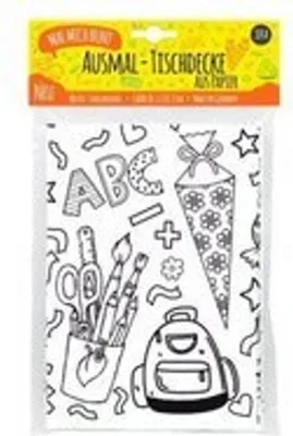 Produktbild von Mal Mich Bunt Ausmal-Tischdecke aus Papier Schulanfang
