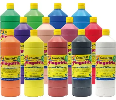 Immagine prodotto di Eduplay Colori a dita 1000 ml Marrone Colori per bambini Pittura creativa