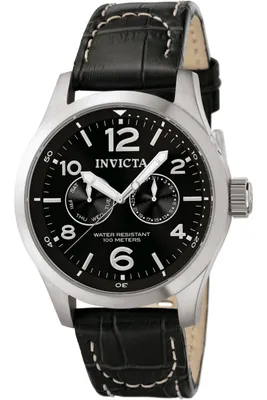 Produktbild von Invicta I-Force 0764 Herrenuhr - Quarzwerk - Edelstahl mit schwarzem Zifferblatt - 48 mm