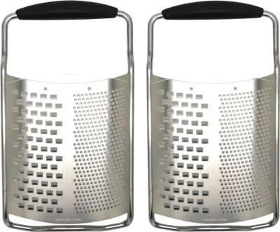 Image de Set de 2 râpes à fromage en inox Fackelmann Multifonctions