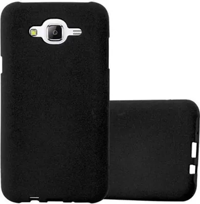 Produktbild von Cadorabo Schutzhülle für Samsung Galaxy J7 2015 Hülle in Schwarz Handyhülle TPU Etui Cover Case