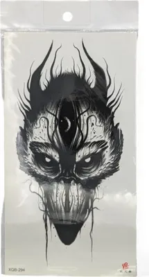 Produktbild von Kreative Temporäre Tattoos für individuelles Styling und Ausdruck Dämonenmaske