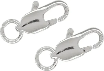Produktbild von Karabinerverschluss, 2 Stück Silber