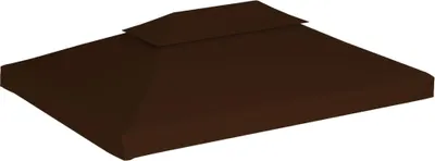 Obrázok produktu pre vidaXL Pavilónová strešná plachta s komínovým prieduchom 310 g/m² 4x3 m hnedá