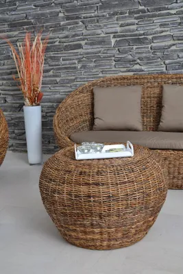 Produktbild von MiaMöbel Rattan Couchtisch "Haruna" rund