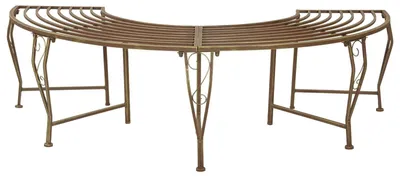 Produktbild von Baumbank 4-Sitzanzahl 160 x 80 x 44 cm Stahl Antikbraun