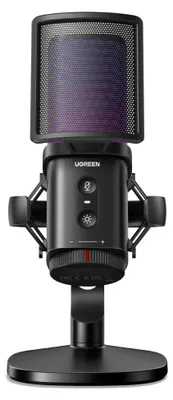 Image de Microphone Ugreen CM581 USB-C 24-Bit 96kHz RGB Noir