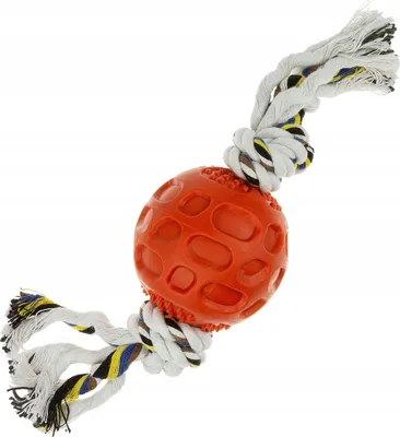 Produktbild von Hundespielzeug Ball und Schnur für Ihren Welpen