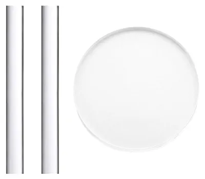 Acryl-Nudelholz-Set, 2 Stück + rundes Tablett, 13 x 165 mm, 5 cm