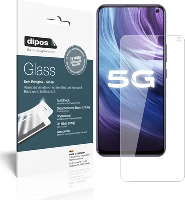 Produktbild von 1x Schutzfolie für Vivo Z6 - Anti-Shock 9H Folie dipos Glass Kunststoffglas