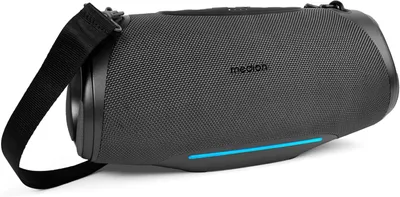 Produktbild von Tragbarer Bluetooth Lautsprecher (Akku, Bass Boost, Musikbox, RGB Lichteffekte, IPX7 Wasserschutz & robust, integrierte Powerbank, 2X 25 W RMS)