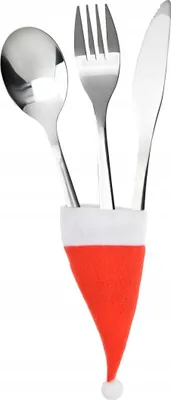 Produktbild von Weihnachtsbesteckkoffer Weihnachtsmütze, 6-tlg.