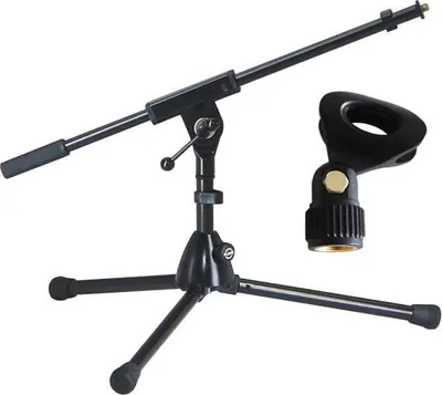 Image de K&M 259-1 Pied de micro bas avec pince pour microphone