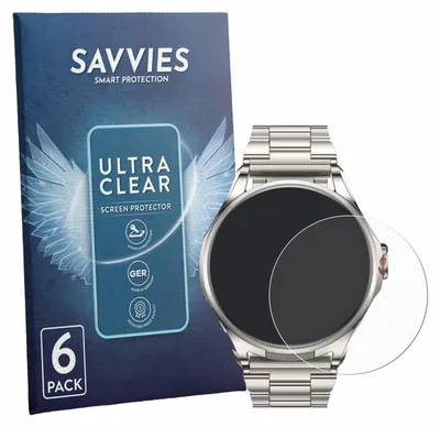 Produktbild von 6x Für Huawei Watch Buds 2 Schutzfolie Savvies Displayschutz Display Schutz Folie Klar Transparent