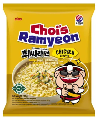 Zdjęcie produktu dla Choi's Ramyeon, instantowe makarony pszenne o smaku kurczaka, 113g