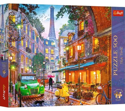 Zdjęcie produktu dla Trefl PUZZLE 500 PremPlus TeaTime Kawiarnia w Par..37614