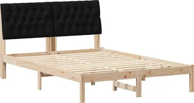Obrázok produktu pre Rám postele s čalúneným čelom Hnedá 135 x 190 cm