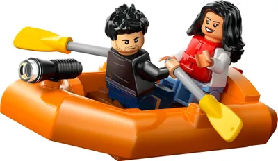 Produktbild von LEGO Jurassic World: Teresa und Xavier im Schlauchboot