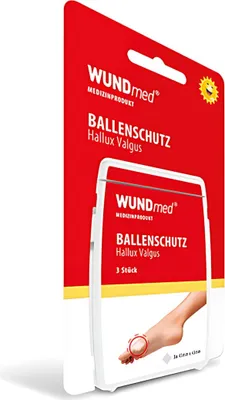 Produktbild von Ballenschutz 3 Stück hydrocolloid Hallux, 43mmx43mm, Hallux Valgus