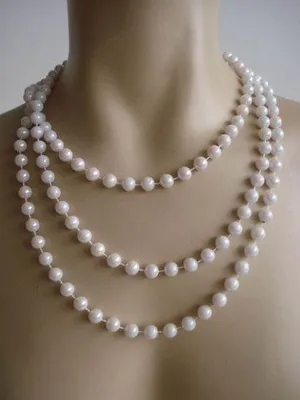 Produktbild von 20er Jahre Perlenkette 180cm für Charleston Kostüm Perlen Kette 20iger