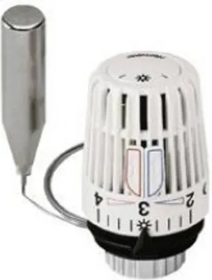Produktbild von Heimeier-Thermostat-Kopf Typ K weiß mit Fernfühler Kapillarrohr 2m Nr. 6002-00