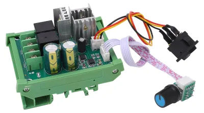 Produktbild von Hochleistungs-Motortreiber-Reglermodul, PWM-DC-Geschwindigkeitsregler, DIN-Schienenmontage, DC 12–55 V