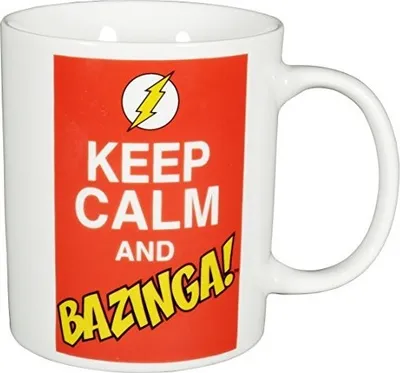 Produktbild von The Big Bang Theory Kaffeetasse "Keep Calm And Bazinga"